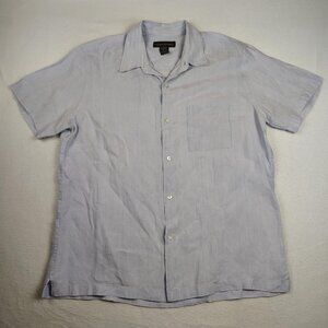 Banana Republic  Linen Shirt Mens Large Light Blue